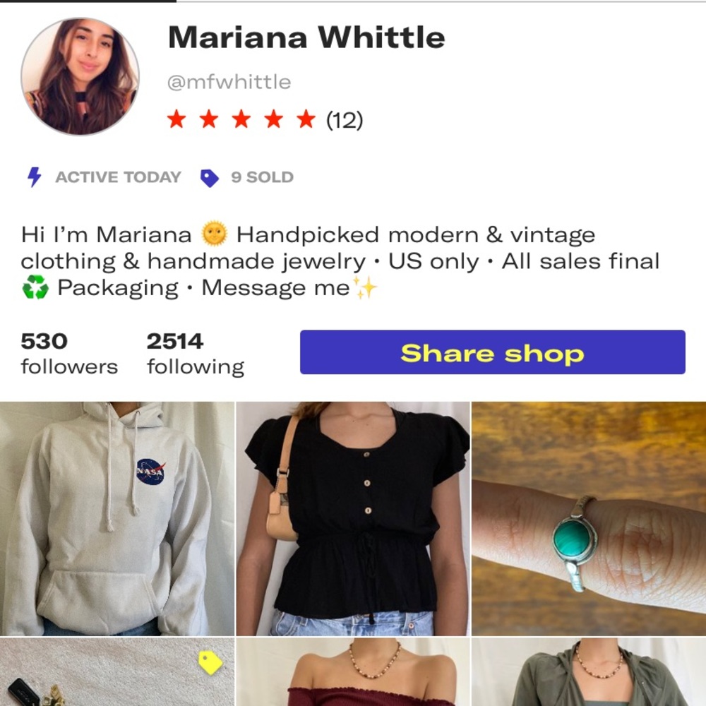 Please go check out my Depop